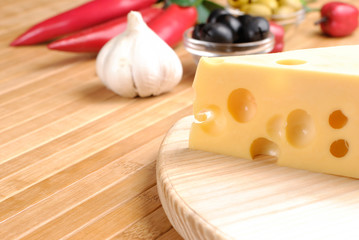 Cheese with vegetables