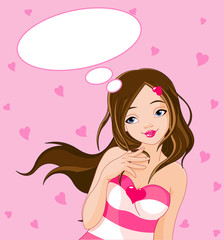 Girl with love on her mind