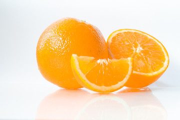 Fresh Orange on a white background