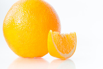 Fresg Orange on a white background