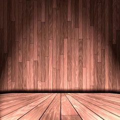 empty wooden room