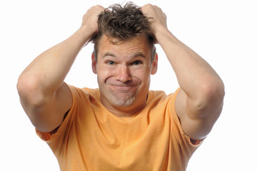 Upset man