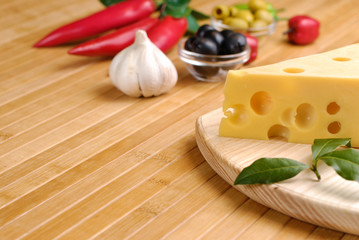 Cheese and vegetables