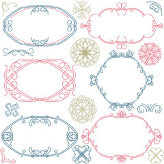 decorative elements, vector