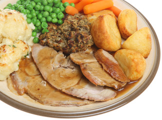 Sunday Roast Pork Dinner Meal