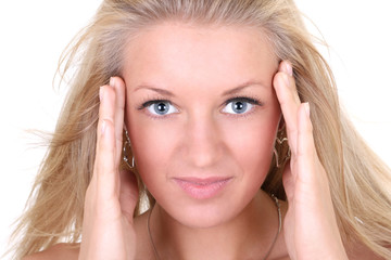Obraz premium Close-up portrait of young woman