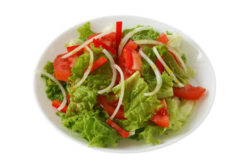 vegetable salad with olive oil