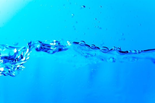Bubbles in a water