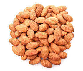 Almond isolated on white