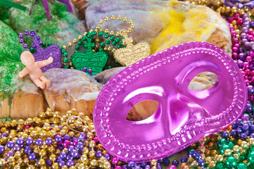 mardi gras cake © Cheryl Casey