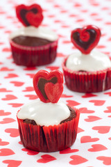 Valentine Day Heart Cupcake
