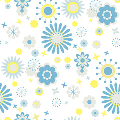 Fototapeta na wymiar floral pattern at white background