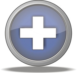 Fototapeta premium bouton croix