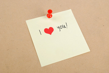 I love you