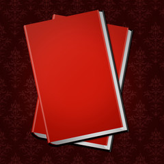 red cover book book