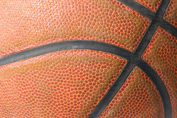 Obraz premium closeup of a orange basketball ball