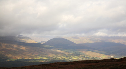 Fototapeta premium View from Aonach Mor Scotland