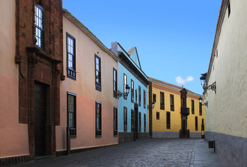 Fototapeta premium summer colors in ancient town