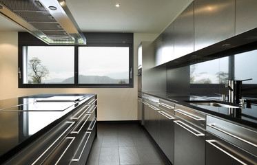 modern kitchen, interior, nobody around