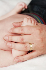 Father's And Son's Hands