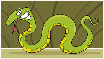Fototapeta premium green snake