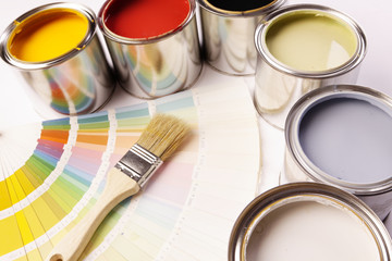 Color picker and paint cans