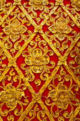 Thai painting in Thai style church vertical