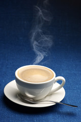 Cup of hot coffee