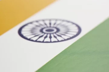Gordijnen インドの国旗のアップ © kai
