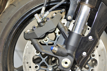 Motorcycle close up