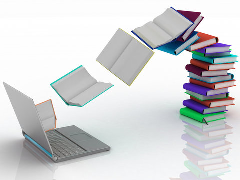 books fly into your laptop