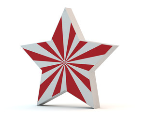 star with red strips