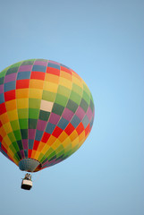 Naklejka premium Colorful balloon on the sky.