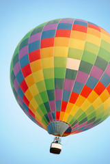 Naklejka premium Colorful balloon on the sky.