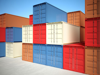 3d container background