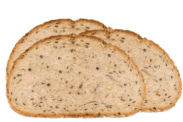 Drei Brotscheiben