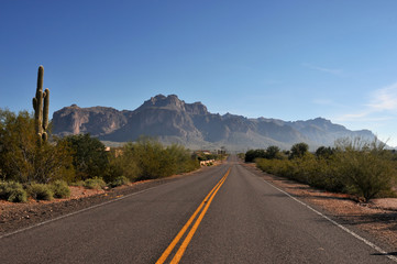 Highway in Arizona Desert