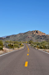 Highway in Arizona Desert
