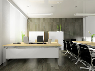 modern interior of office