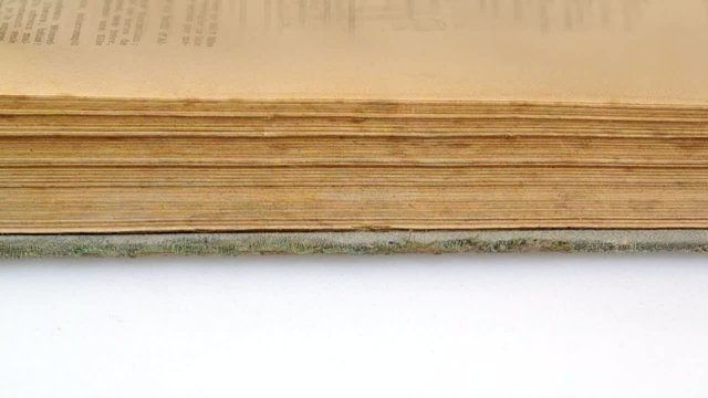 Leafing through a very old book
