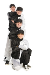 Team of smiling young men