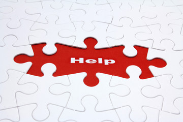 Fototapeta premium puzzle help