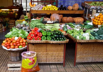 Fotobehang Vegetable Market © Discovod