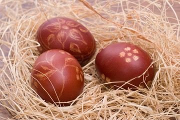 hand painted Easter eggs