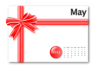 May of 2011 calendar
