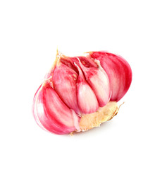 Garlic isolated on white