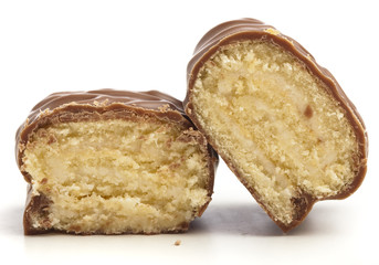chocolate bun slices