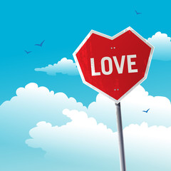 Love stop-sign