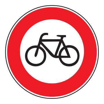 Zeichen 254 Verbot für Fahrräder