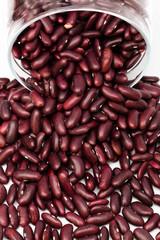 haricot in a glass jar